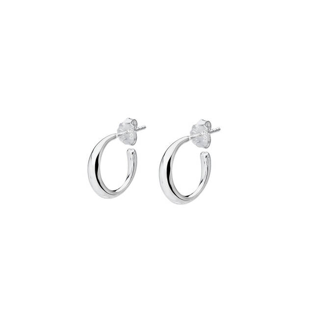 Les Amis small hoops silver