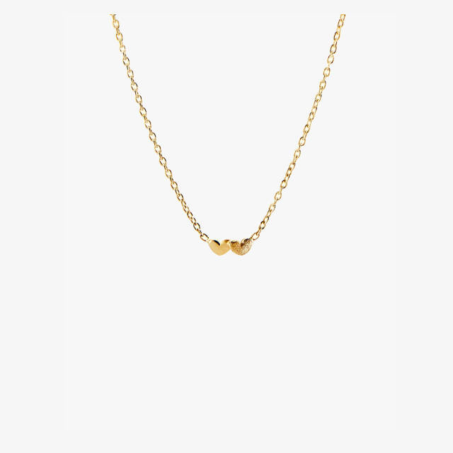 Loving heart Necklaces Gold