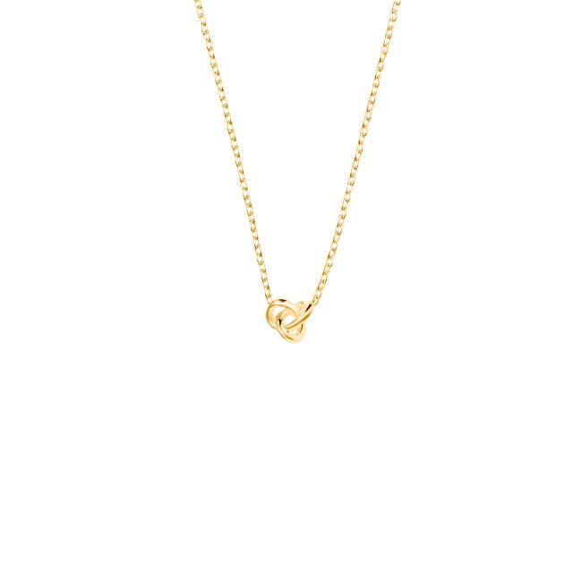 Le knot drop Necklaces Gold