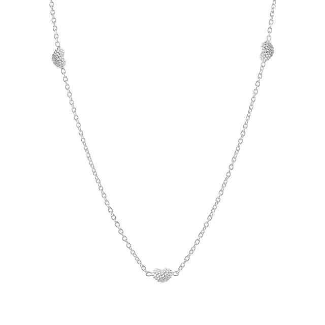 Love bubble full Necklaces Silver