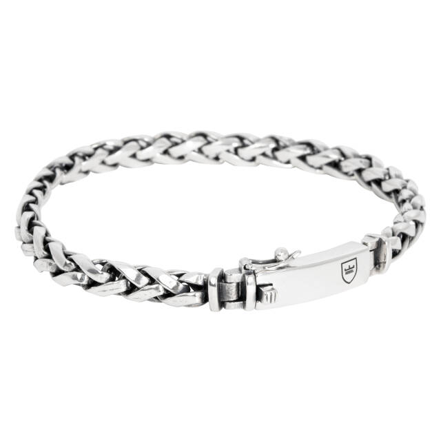 SilverBracelets flätat