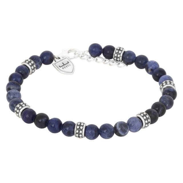 Silver/beadsBracelets Lapis Lazur. 19,5+3cm