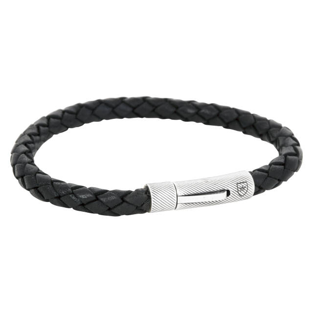 Silver/läderBracelets svart