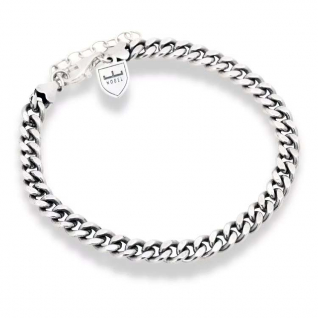 SilverBracelets pansar 19,5+3cm