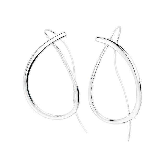 Ocean big Earring Silver