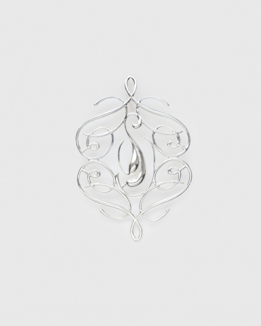Ophelia Brooch Silver