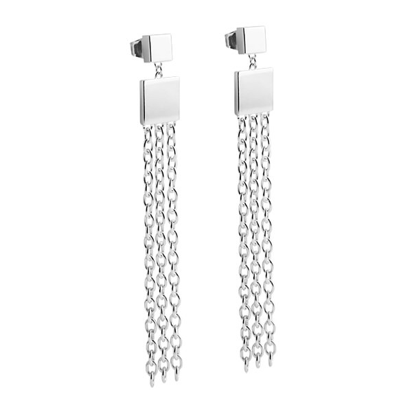 Fringe Earring silver