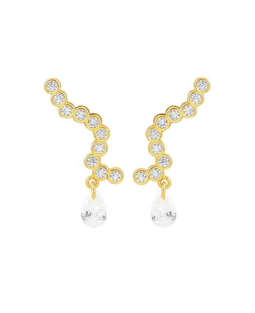 River Raindrop Earrings Gold