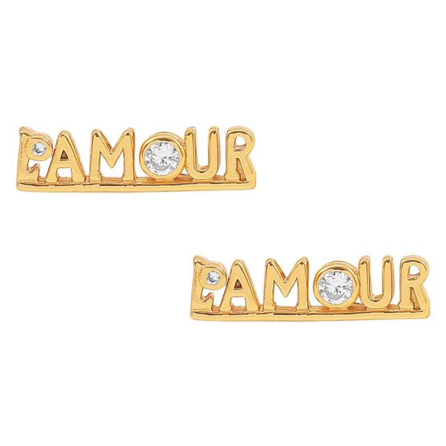 L'amour Earrings Gold