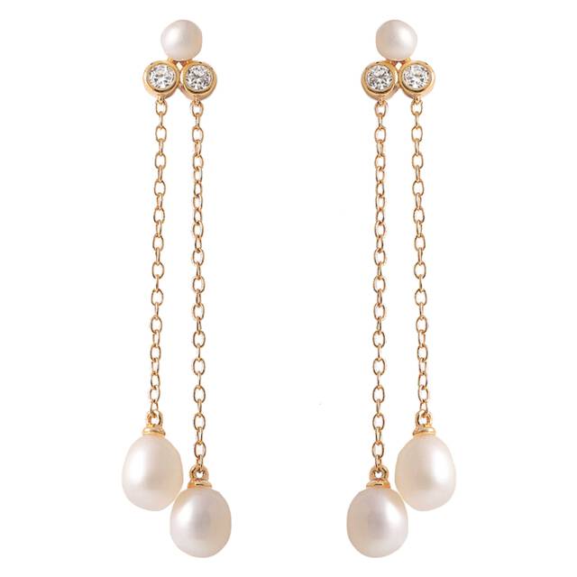 Agnes chain Earrings Gold