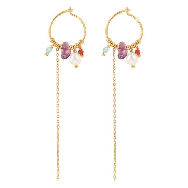 Victoria hoops Earrings Gold