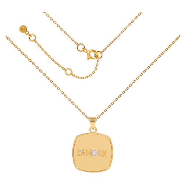 L'amour chunky chain Necklaces Gold