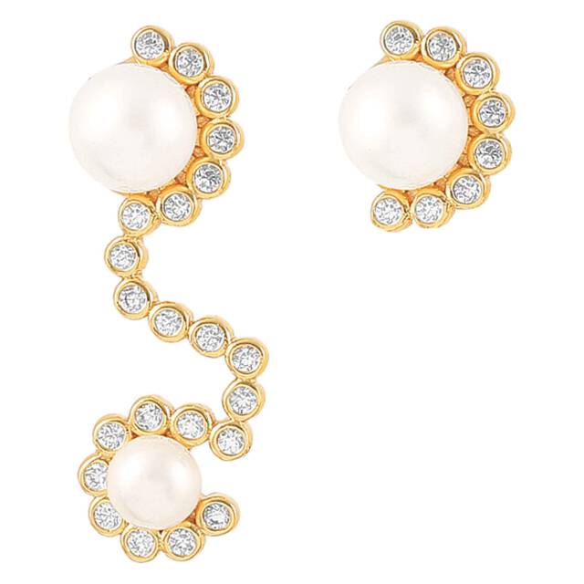 Lily stickers Earrings Gold