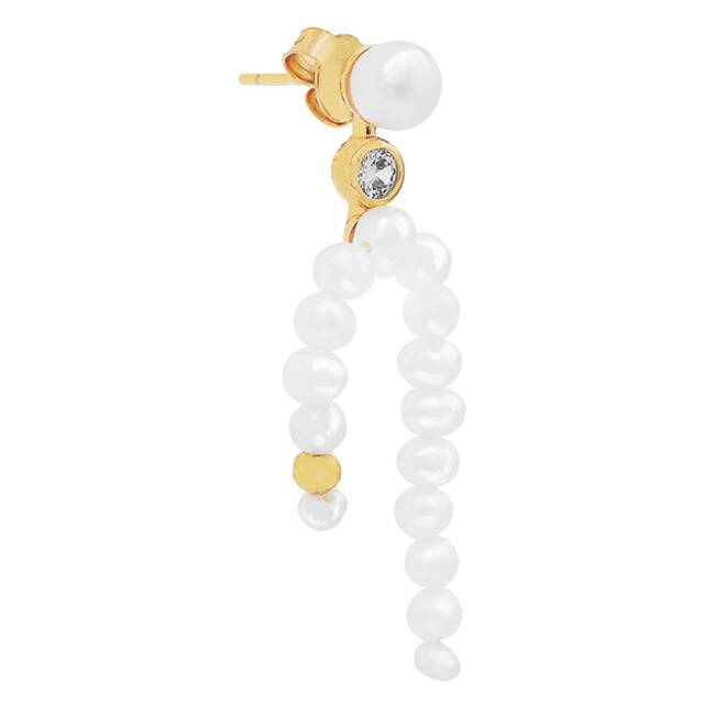 Agnes single Earrings Gold