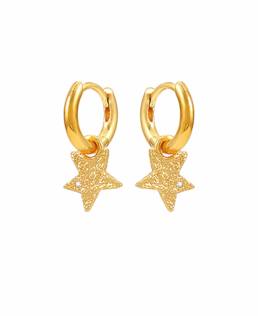 Astra Hoops Earrings Gold