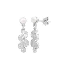 Audrey pearl earrings Silver