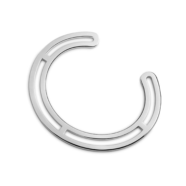 Detail Bangle Bracelets silver