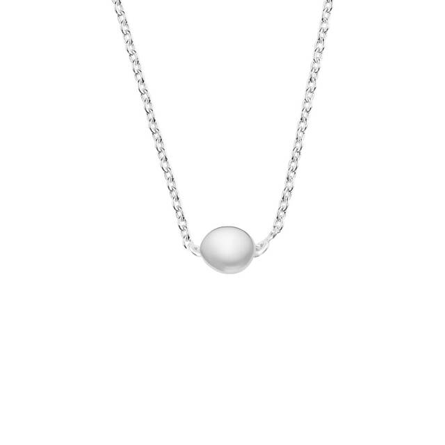 Stardust drop polished Necklaces silver