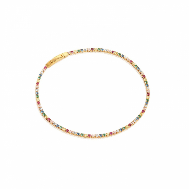 ELLERA Bracelets Multi-coloured Zirkoner Gold