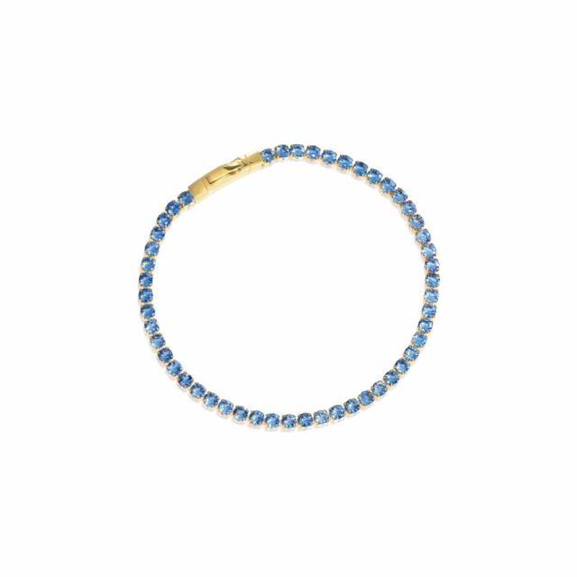 Ellera Grande - 18k Goldpläterad, med blåa zirkoner Bracelets
