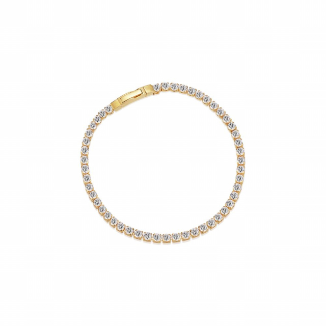 Ellera Grande - 18k Goldpläterad, med vita zirkoner Bracelets
