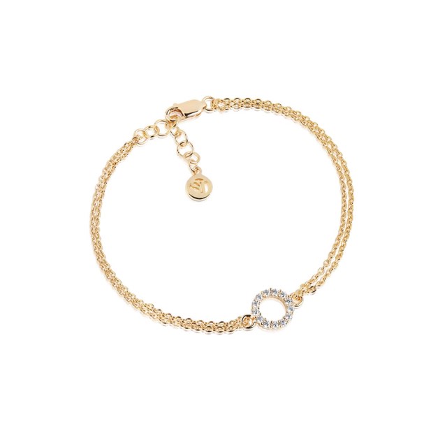 BIELLA PICCOLO Bracelets White Zirkoner (Gold)
