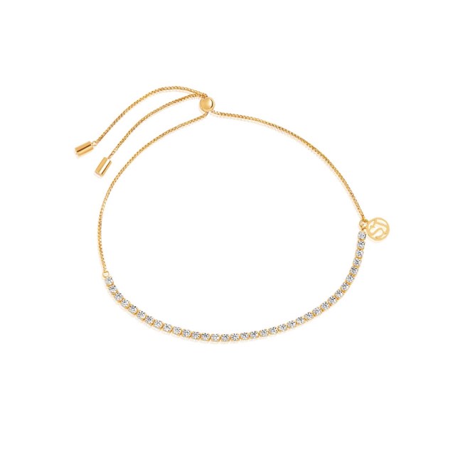 ELLERA TENNIS Bracelets White Zirkoner (Gold)