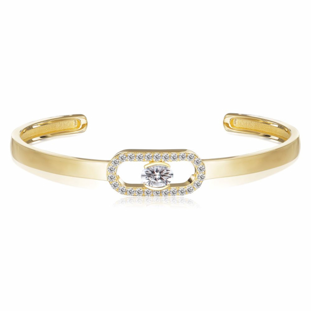 Ellisse Carezza - 18k Goldpläterad, med vita zirkoner  Bracelets