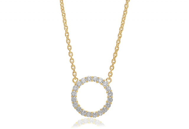 BIELLA GRANDE Necklaces White Zirkoner (Gold)