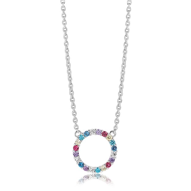 BIELLA GRANDE Necklaces Multi-coloured Zircons (silver)