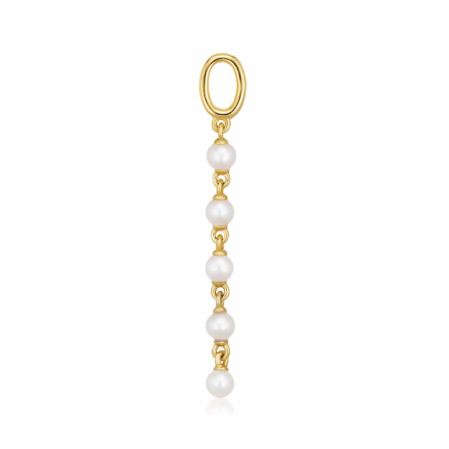 Charm Perla Cinque  - 18k Goldpläterade, med sötvattenpärlor Hoop 