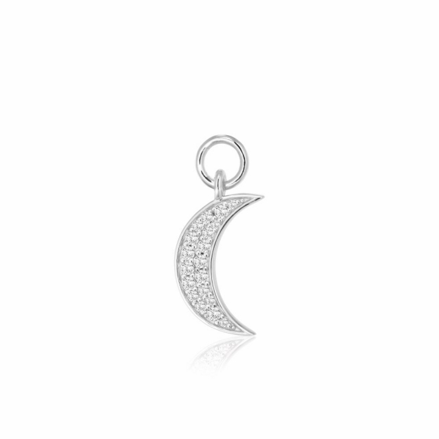 Charm Luna - med vita zirkoner Hoop