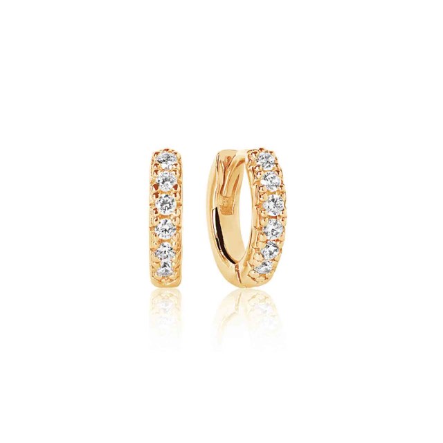 ELLERA PICCOLO Earring White Zirkoner (Gold)