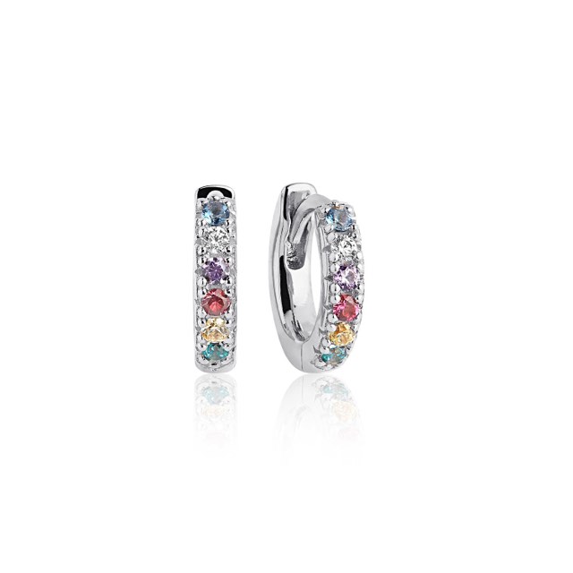 ELLERA PICCOLO Earring Multi-coloured Zircons (silver)