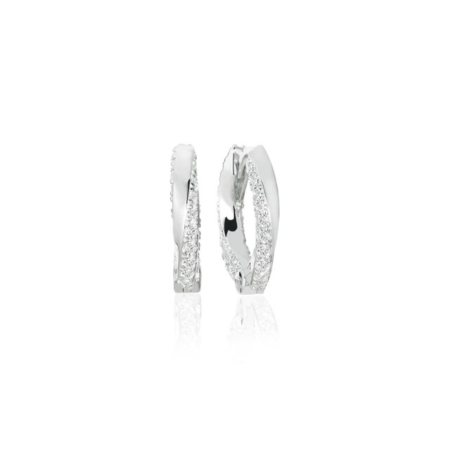 FERRARA MEDIO Earring White Zirkoner (silver)