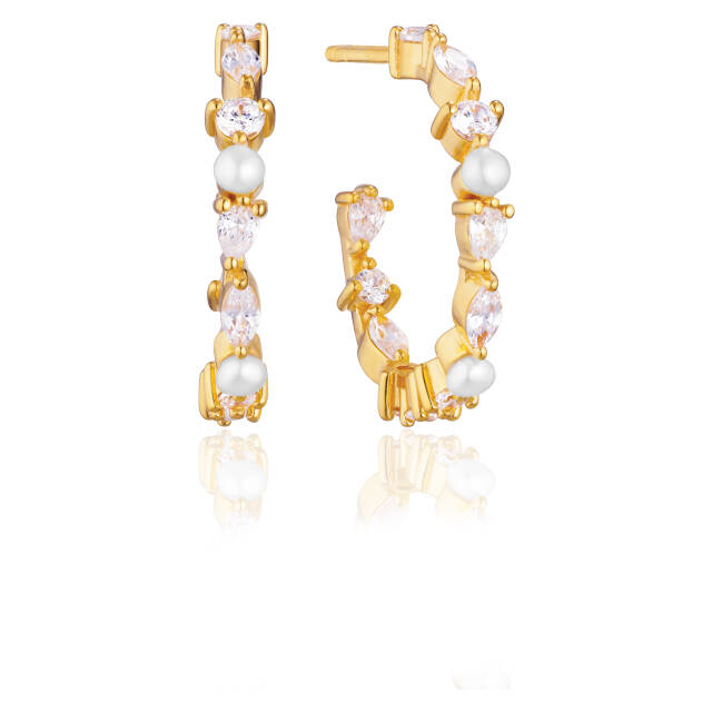 ADRIA CREOLO MEDIO EARRINGS Gold