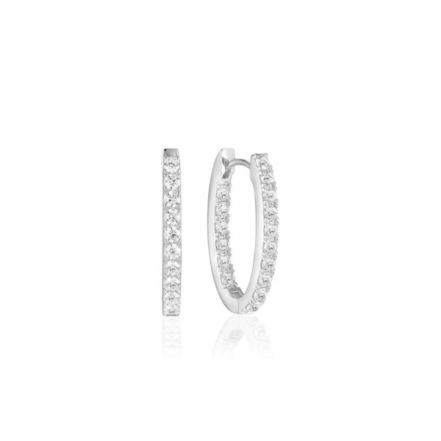 Ellisse Piccolo - med vita zirkoner Earring