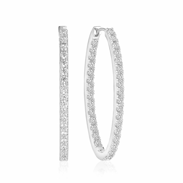 Ellisse Medio - med vita zirkoner Earring