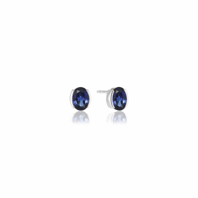 Ellisse Carezza - med blåa zirkoner Earring