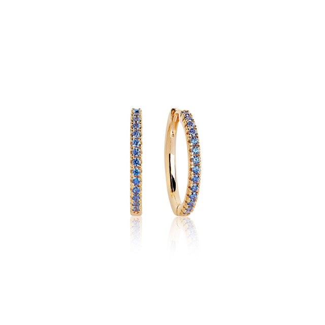 ELLERA GRANDE Earring blue Zirkoner (Gold)
