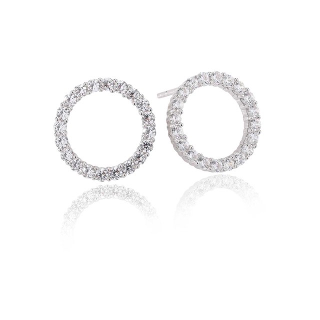 BIELLA UNO Earring White Zirkoner (silver)