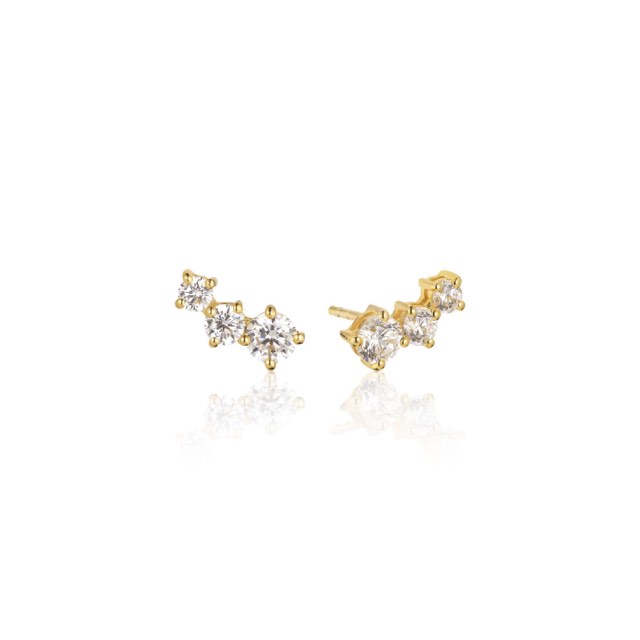 BELLUNO PICCOLO Earring White Zirkoner (Gold)
