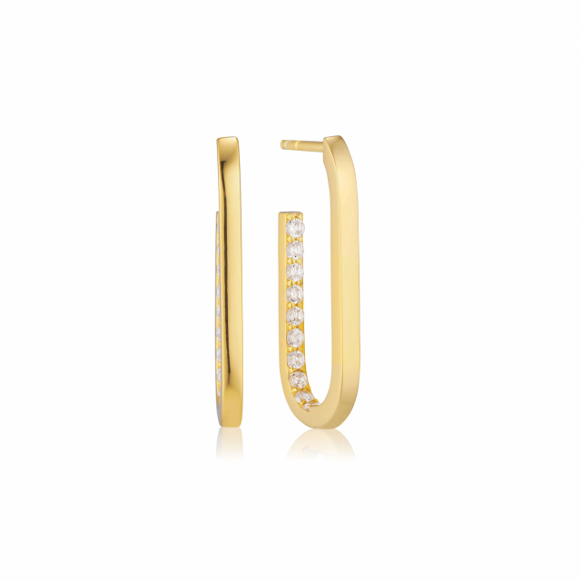 CAPIZZI MEDIO Earringn Vita Zirkoner Gold