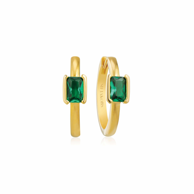 ROCCANOVA UNO Earringn Grön zirkonia Gold
