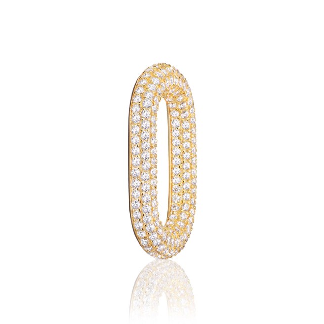 CAPRI SINGLE LINK White Zirkonia (Gold)