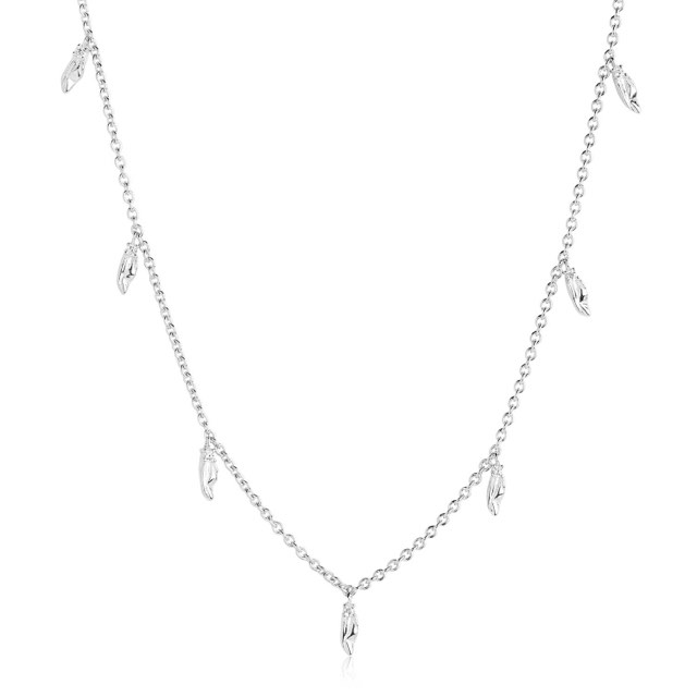 VULCANELLO Necklaces White Zirkoner (silver)
