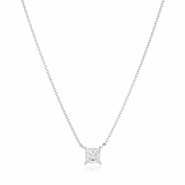 ELLERA QUADRATO Necklaces Vita Zirkoner Silver