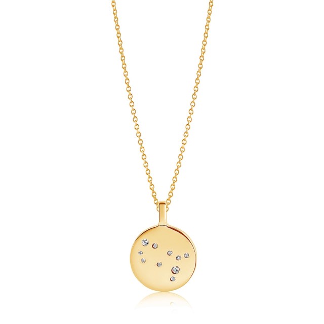 ZODIACO GEMINI Necklaces White Zirkoner (Gold)