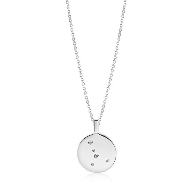 ZODIACO CANCER Necklaces White Zirkoner (silver)