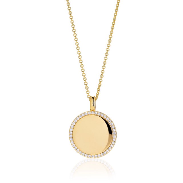 FOLLINA GRANDE Necklaces White Zirkoner (Gold)